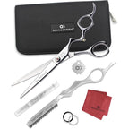 Olivia Garden PrecisionCut Professional Hairdressing Shears front view kit