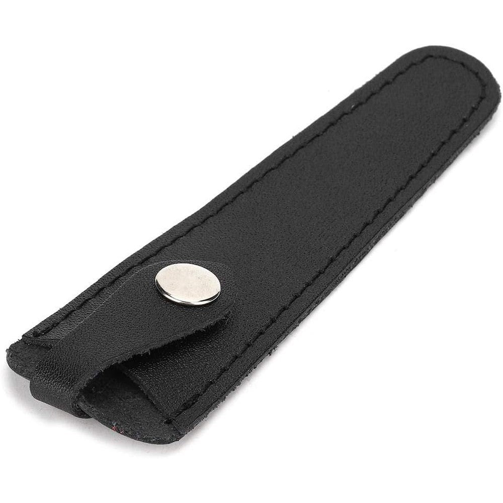 Rotekt1740 professional salon hair scissors case front view featuring premium black PU leather texture