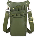 Goldwheat scissor pouch front view showing polyurethane leather holster design