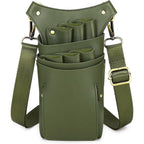 Goldwheat scissor pouch front view showing polyurethane leather holster design