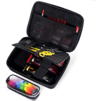 ProCase hard barber accessories case front view showing black hardshell zipper design