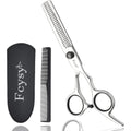 Fcysy 6 inch professional hair thinning shears front view on a clean background.