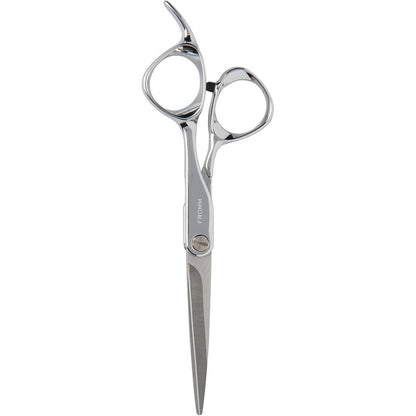 Fromm Professional Explore 5.75 Inch Hair Cutting Shears front view showcasing polished silver finish
