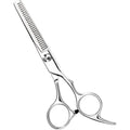 Avenoir hair thinning shears and cutting scissors front view showcasing stainless steel blades.