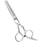 Avenoir hair thinning shears and cutting scissors front view showcasing stainless steel blades.