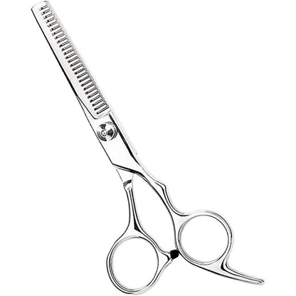 Avenoir hair thinning shears and cutting scissors front view showcasing stainless steel blades.