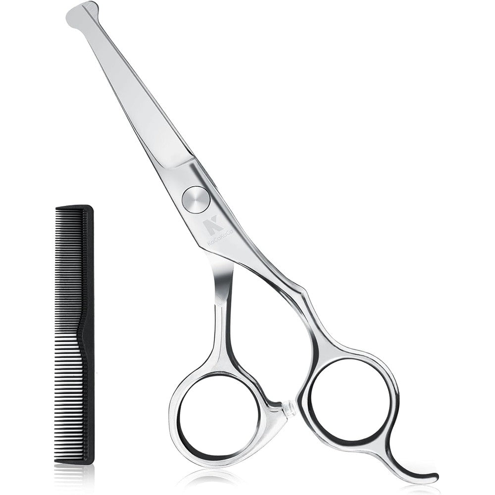 K KaCaKaCa kids hair cutting scissors front view highlighting safety rounded tips