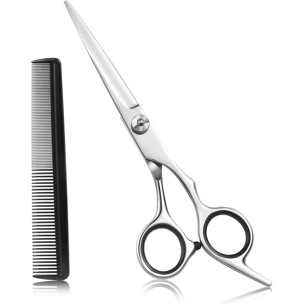 ESVIENS professional hair cutting scissors front view with stainless steel blades