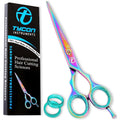 Tycon Instruments professional hair cutting scissors front view showcasing the premium Japanese stainless steel build