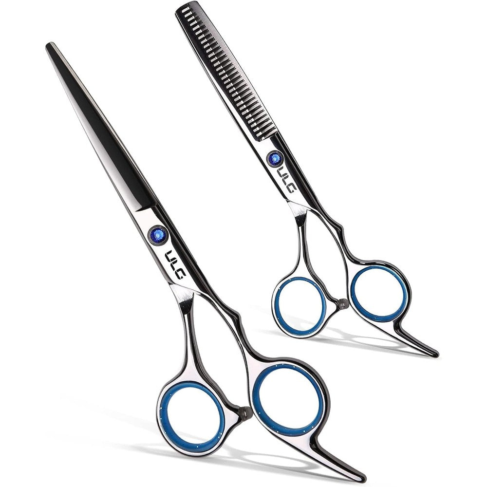 ULG Professional Hair Cutting Scissors front view premium salon kit