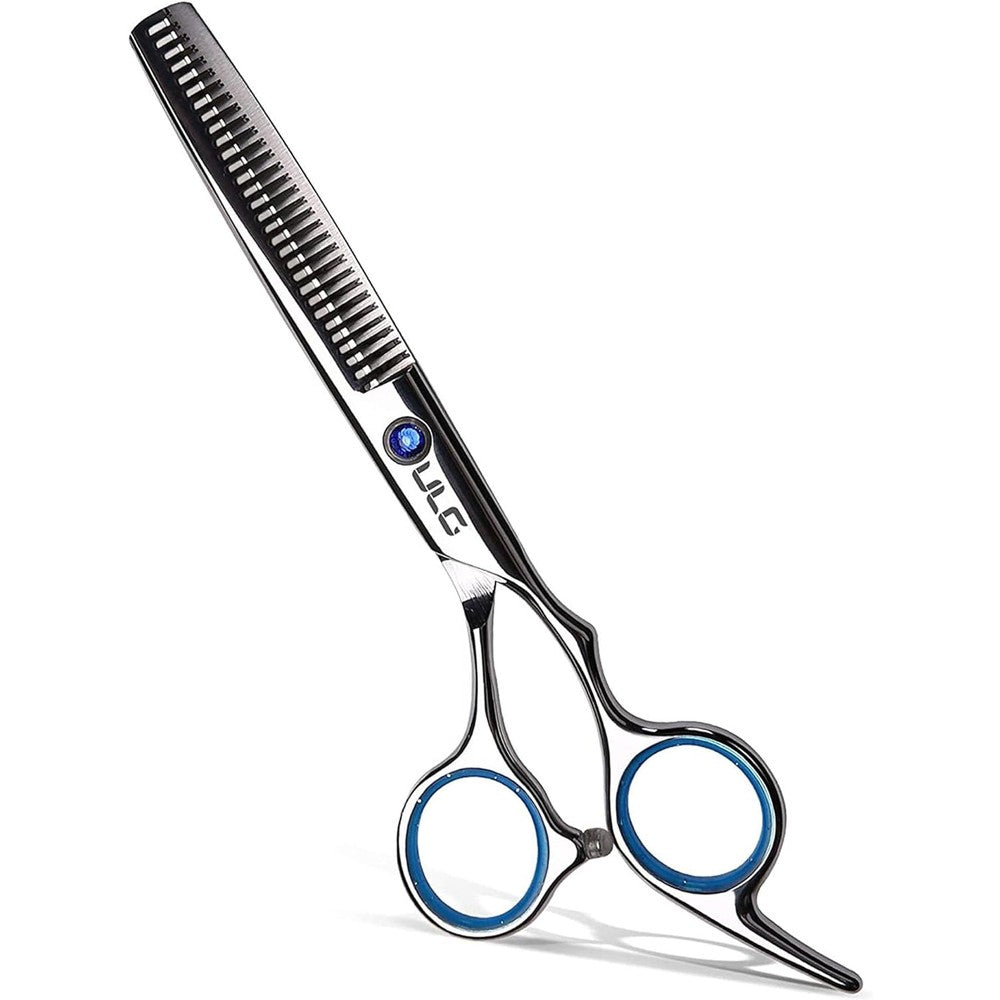 ULG Professional Hair Thinning Scissors front view showing 30-tooth texturizing blade
