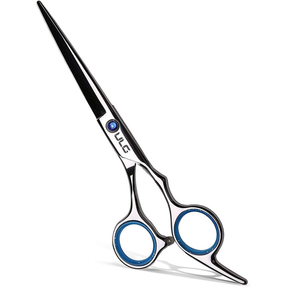 ULG professional hair cutting scissors front view showcasing premium razor edge blades.