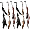 Generic 6 pieces hair feathers clip in extensions front view