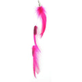 Designer Feathers 12747 Feather Hair Extension Bleached And Dyed Hackle Hot Pink 10 Inch Hair Accessory - Image 1