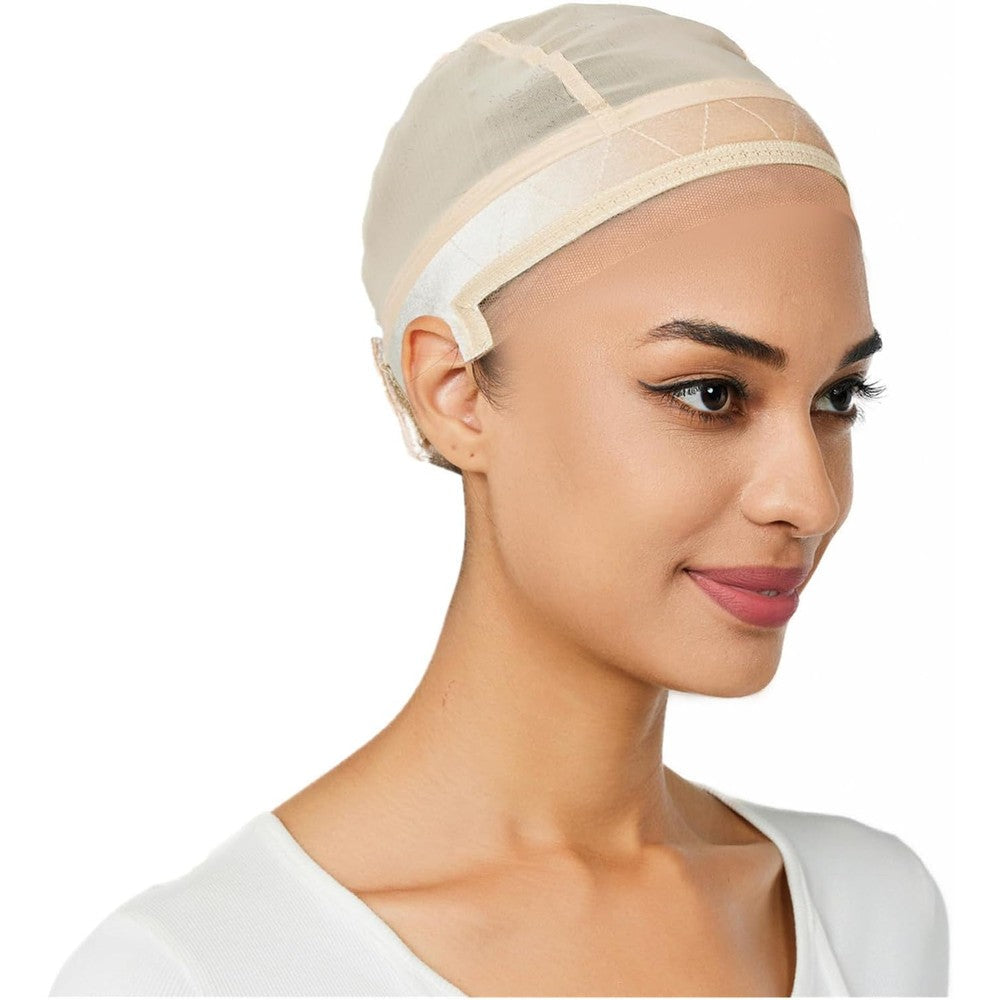 Lucicass wig grip cap in nude color front view