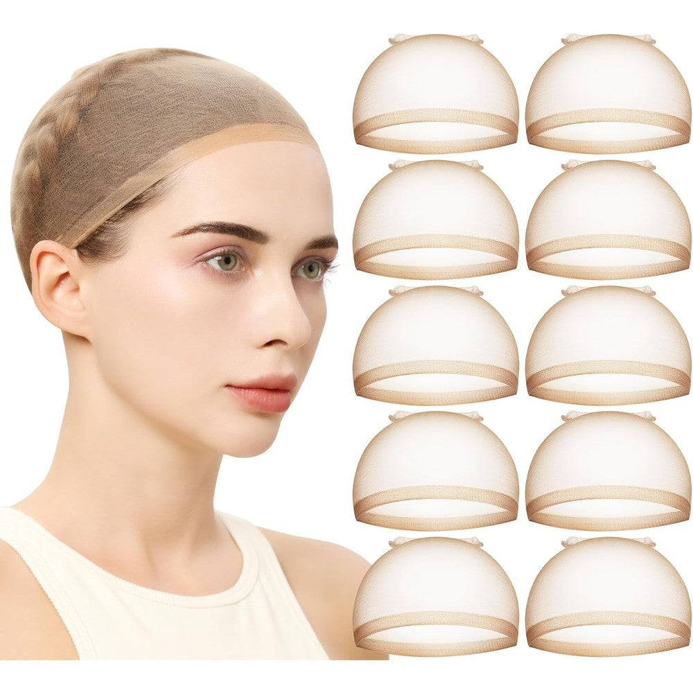 Teenitor HD wig cap pack front view for lace front wigs