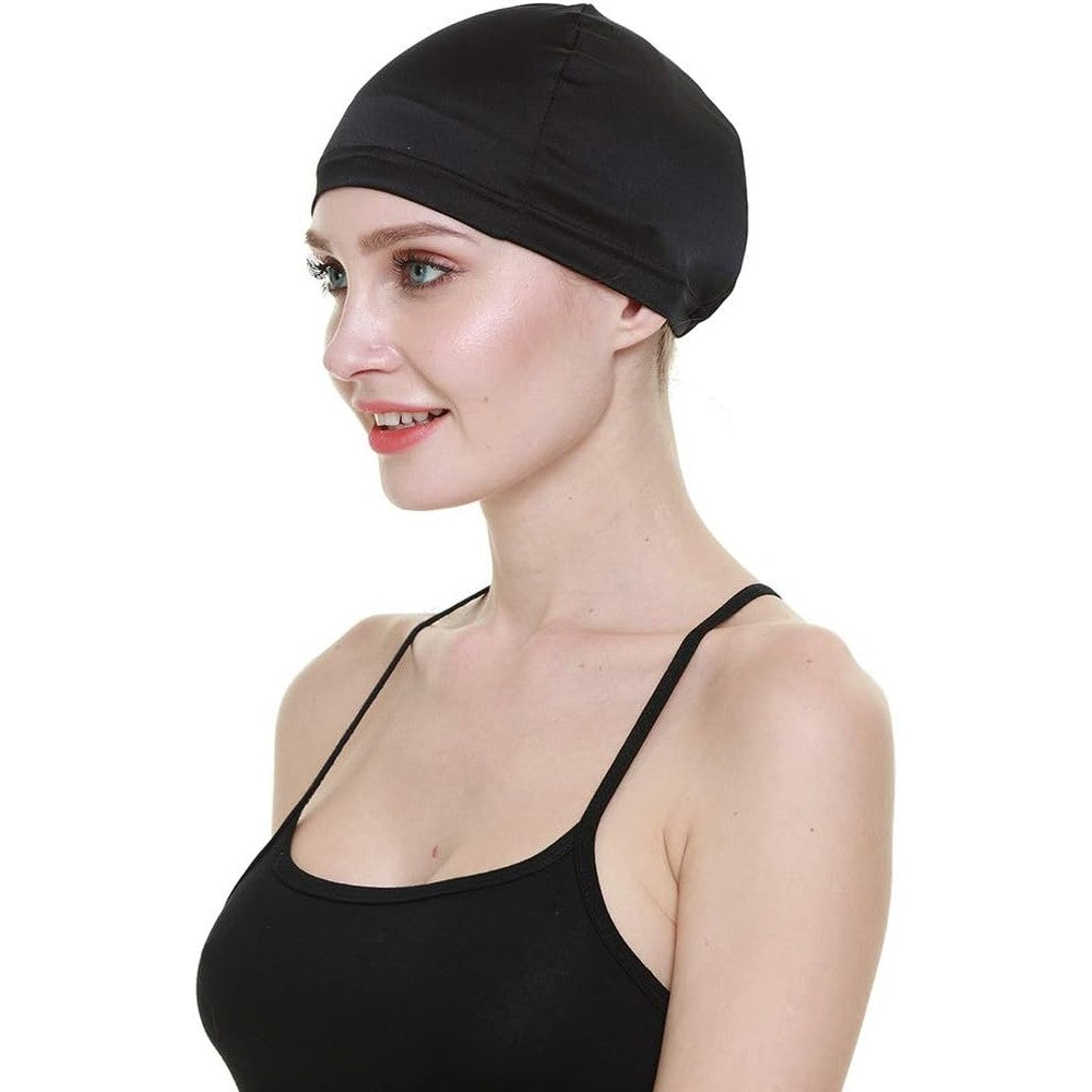 FocusCare 100% Mulberry Silk Wig Cap front view
