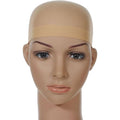 Omorfieer stretchy nylon stocking wig caps beige front view