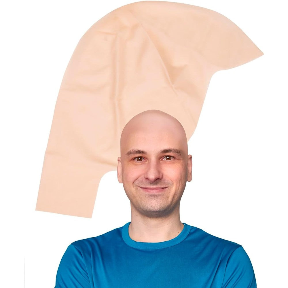 Kangaroo Latex Bald Cap for adults front view for costume makeup