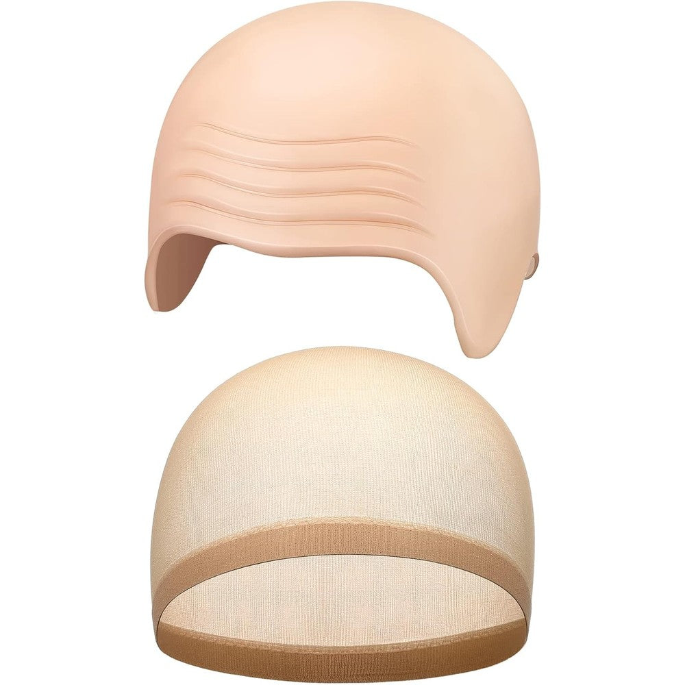 Willbond Syhood latex bald cap set front view