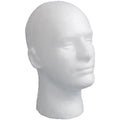 LIAMTU male wig display mannequin head stand front view for retail shop showcases