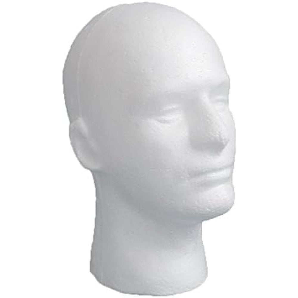 LIAMTU male wig display mannequin head stand front view for retail shop showcases