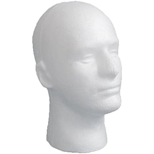 LIAMTU male wig display mannequin head stand front view for retail shop showcases