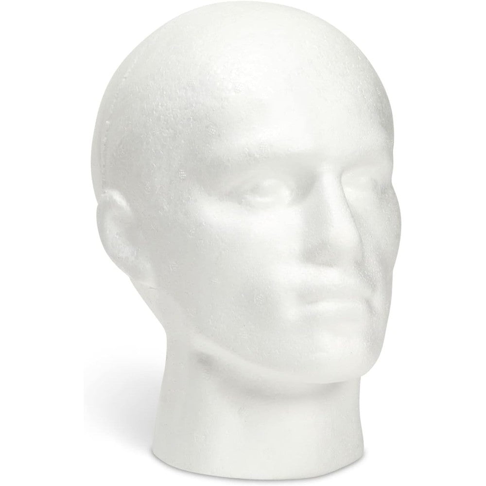 Juvale mannequin head foam wig stand front view