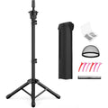 Retbtnm 50 inch adjustable tripod wig stand front view