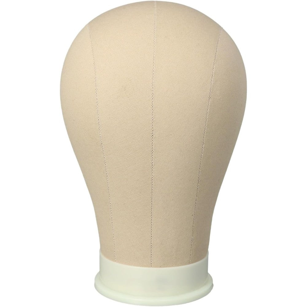 Alileader canvas block mannequin wig head front view