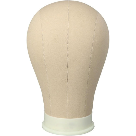 Alileader canvas block mannequin wig head front view