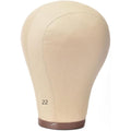 Monicass cork canvas block head front view professional wig styling tool