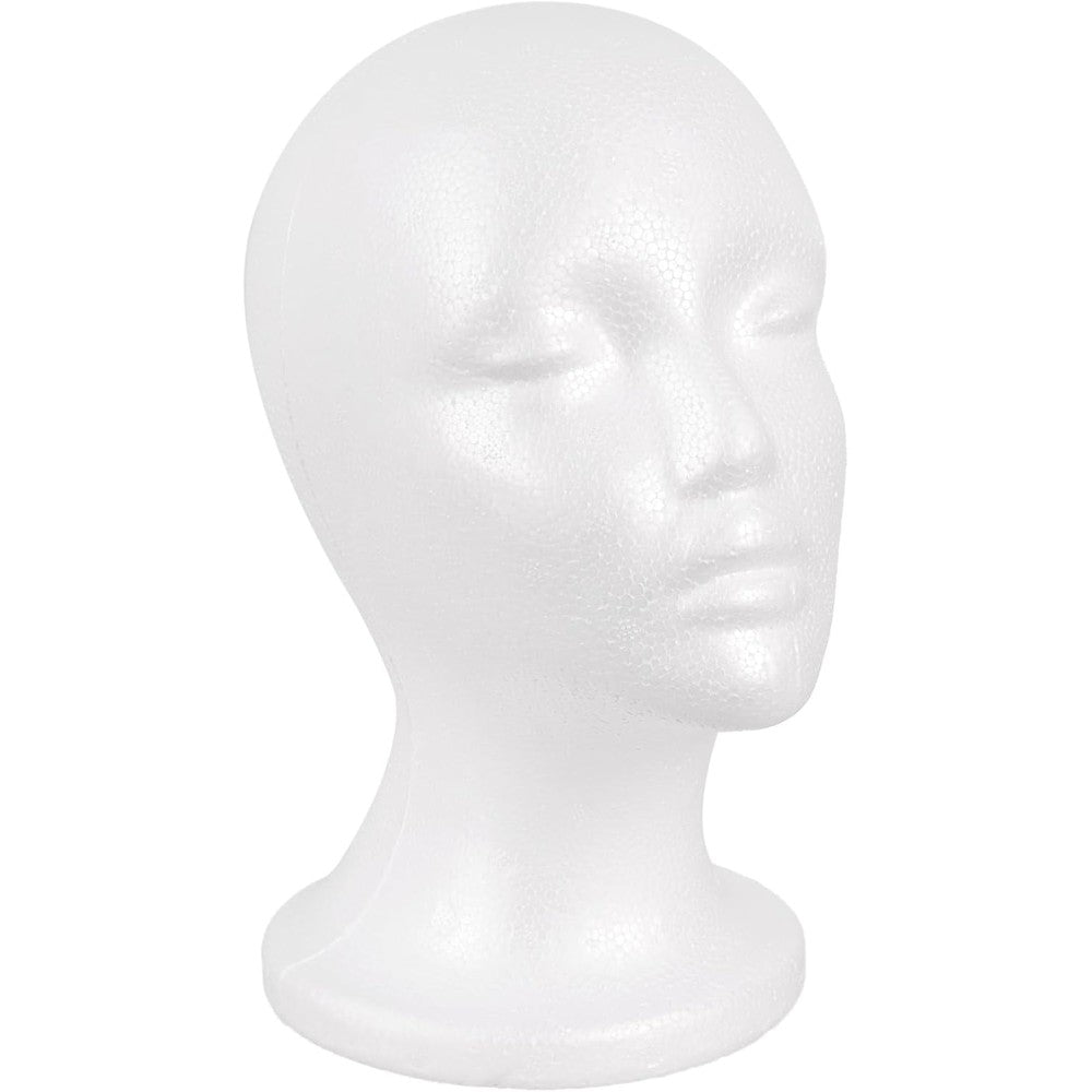 MapofBeauty foam wig stand mannequin head front view