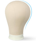ZQIAN BEAUTY 22 Inch Canvas Mannequin Head front view