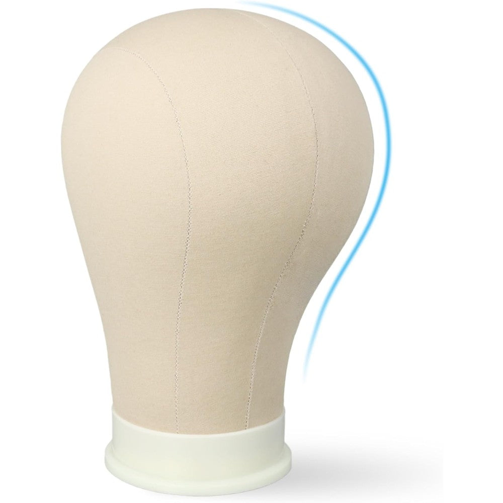 ZQIAN BEAUTY 22 Inch Canvas Mannequin Head front view