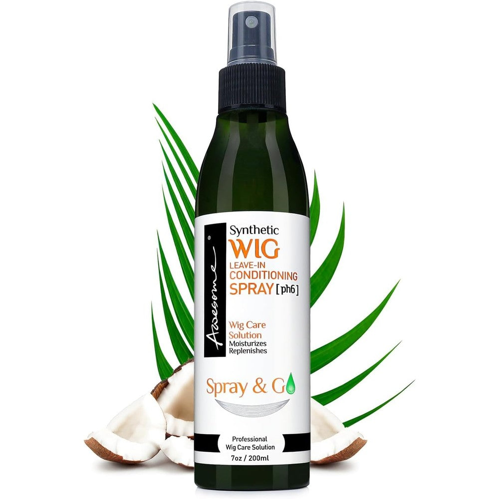 Awesome Synthetic Wig Leave In Conditioner Spray 7 Fluid Ounces front view bottle