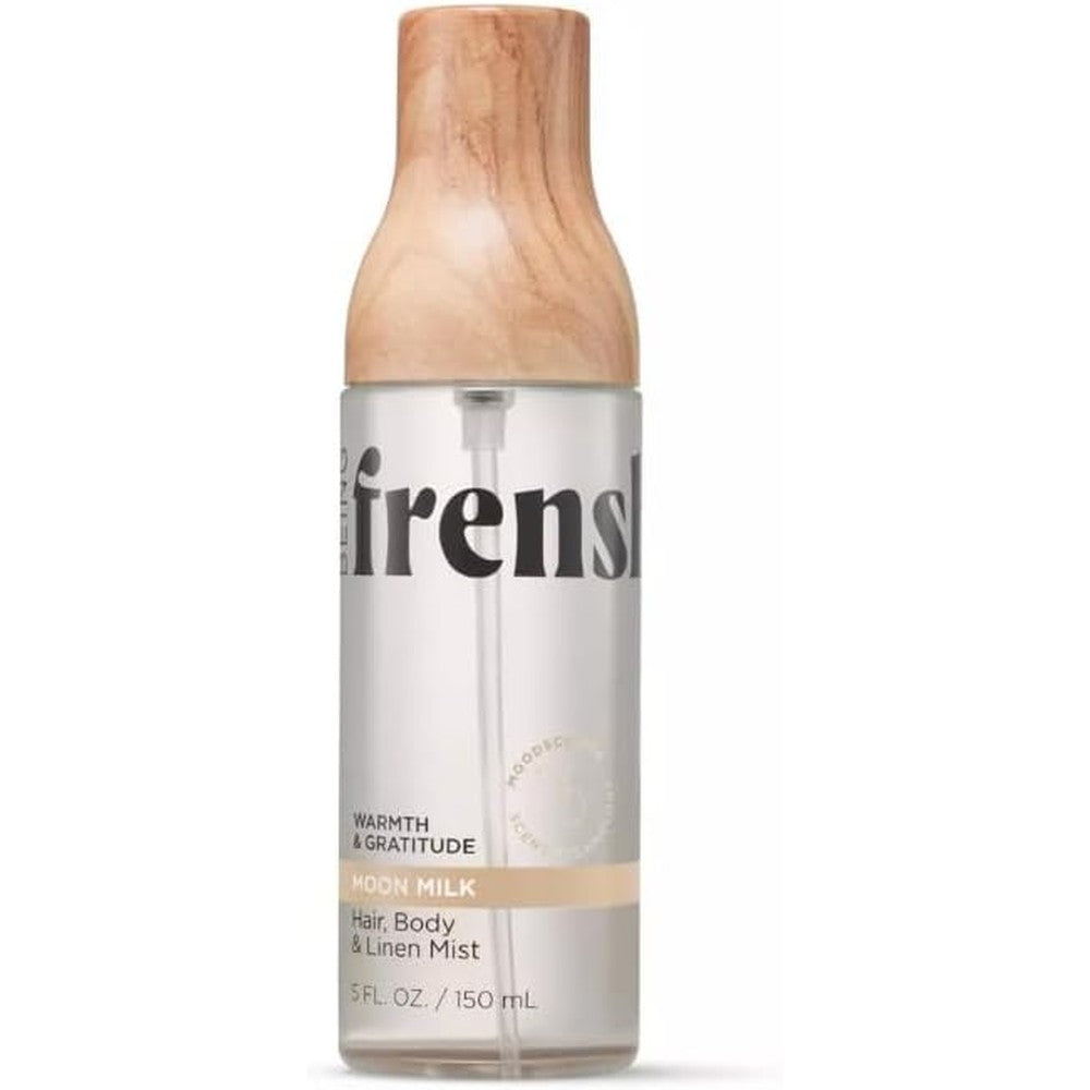Being Frenshe Moon Milk Hair Body and Linen Mist front view bottle.
