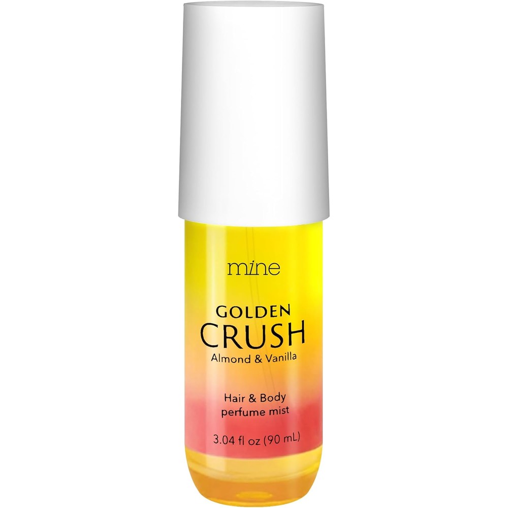 Mine Hair and Body Perfume Mist almond vanilla scent bottle