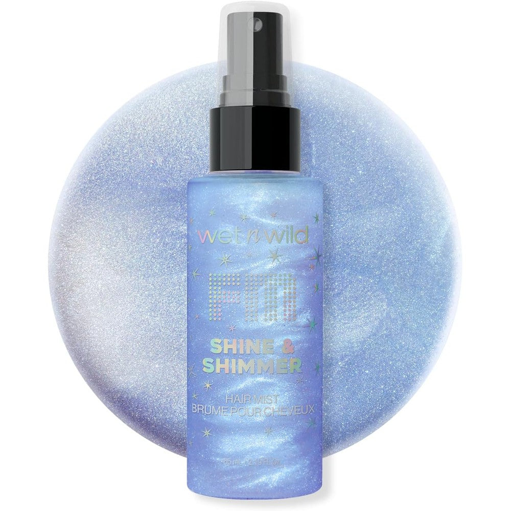 Wet N Wild Shimmer Shine Hair Mist Fallen Star front view bottle packaging