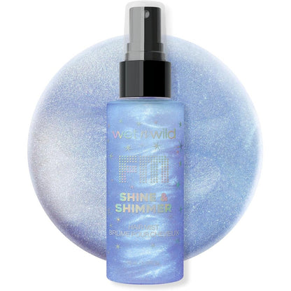wet n wild Shimmer Shine Hair Mist Fallen Star glitter spray bottle