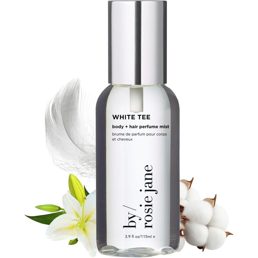 By Rosie Jane White Tee Body and Hair Perfume Mist front view