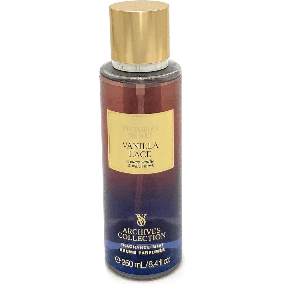 Victoria's Secret Vanilla Lace Archives Collection fragrance mist bottle front view