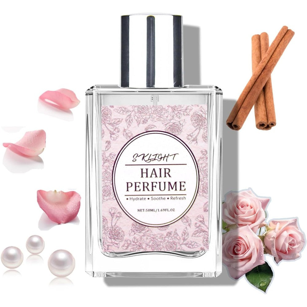 Flower Moradita Fvquhvo romantic rose hair perfume bottle front view