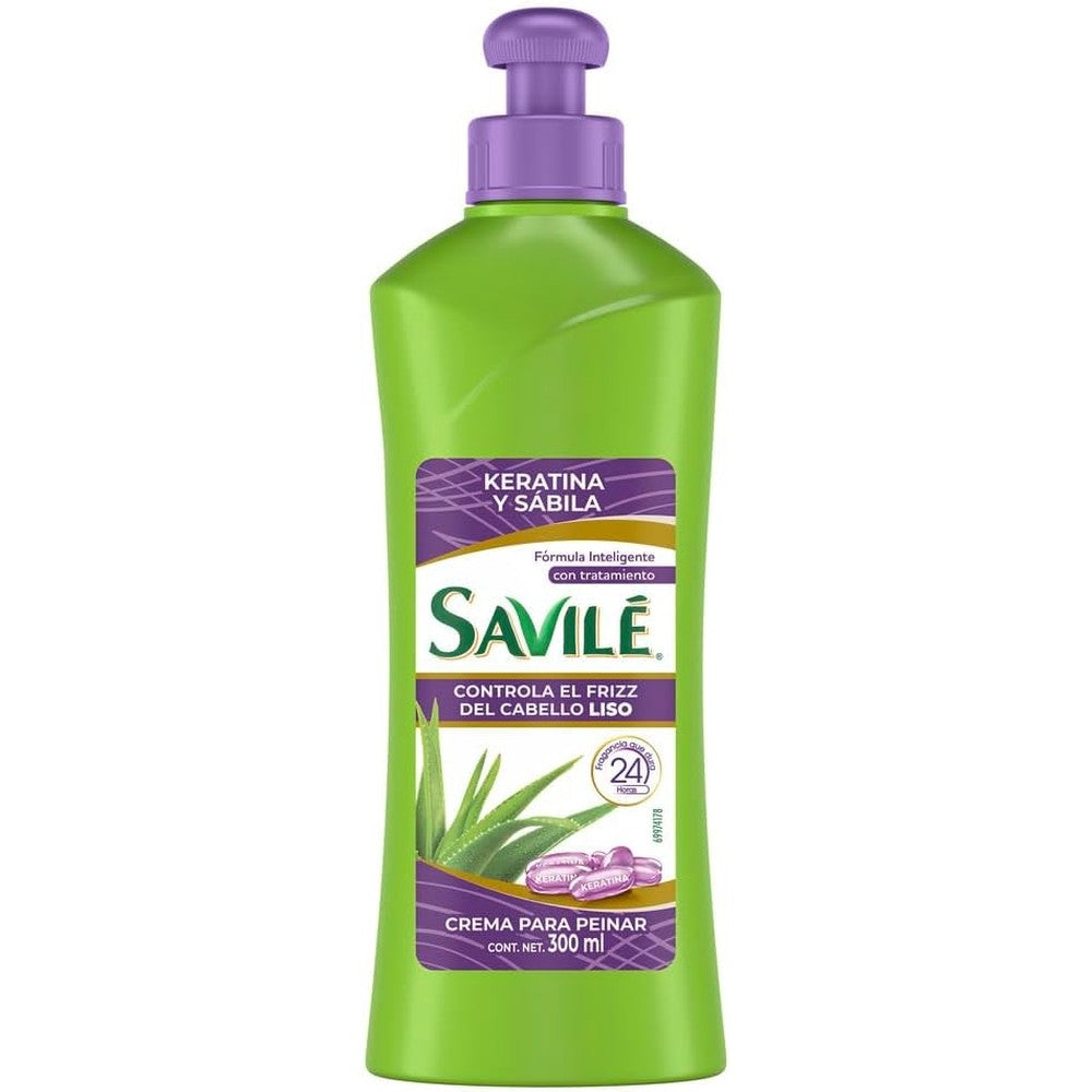 Savile Keratina Pupa De Sabilla Hair Treatment With Aloe Vera And Keratin Protein For Frizz Control And Repair 300 Milliliters - Image 1