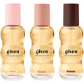 Gisou hair perfume mini variety pack front view showing the glass bottles
