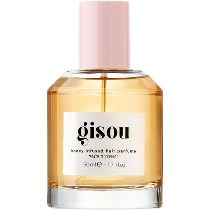 Gisou Honey Infused Hair Perfume 1.7 Fl Oz glass bottle with wildflower honey scent