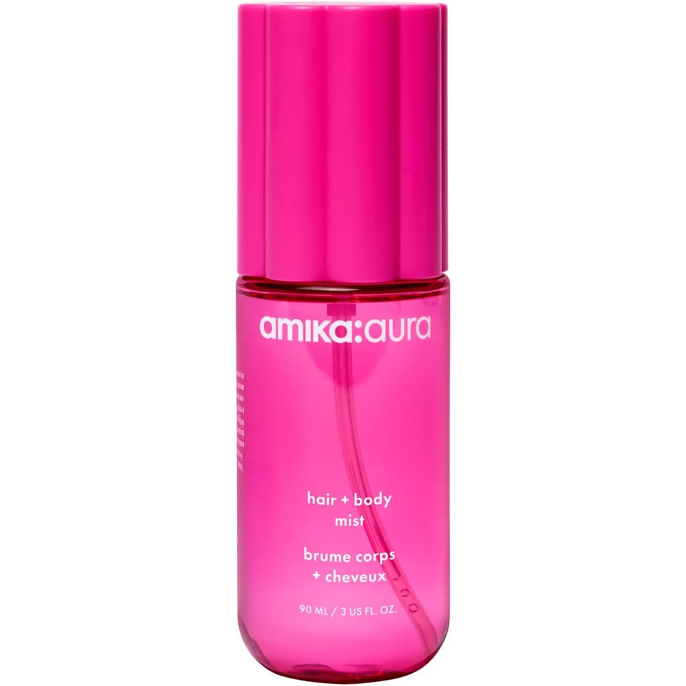 Amika Aura hair and body mist front view bottle