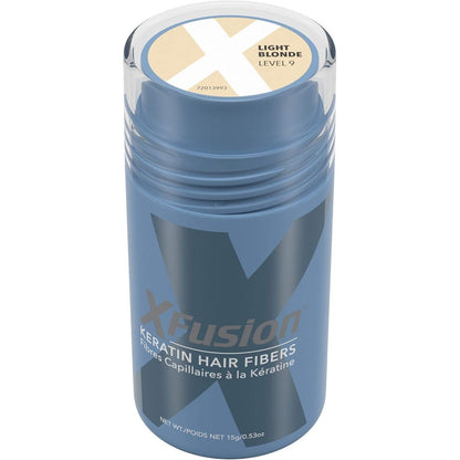 XFusion Keratin Hair Fibers White front view bottle
