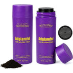Adglamful hair building fibers front view bottle packaging dark brown