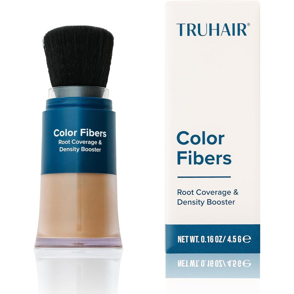 Truhair Color Fibers Root Coverage And Density Booster Dark Brown front view packaging